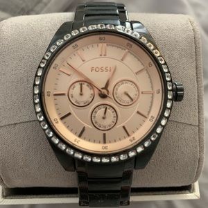 Black Fossil Watch